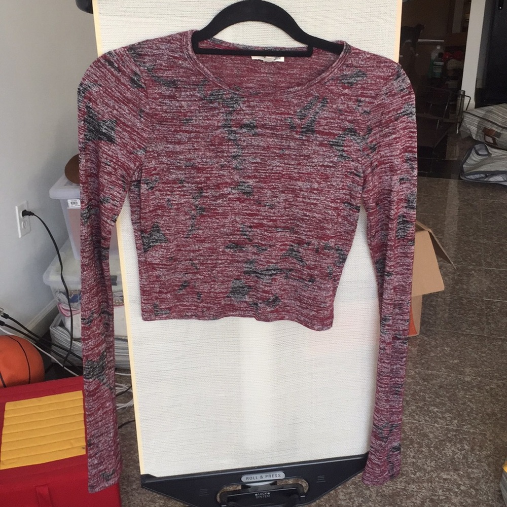 Aritzia long Sleeve Cropped Top
